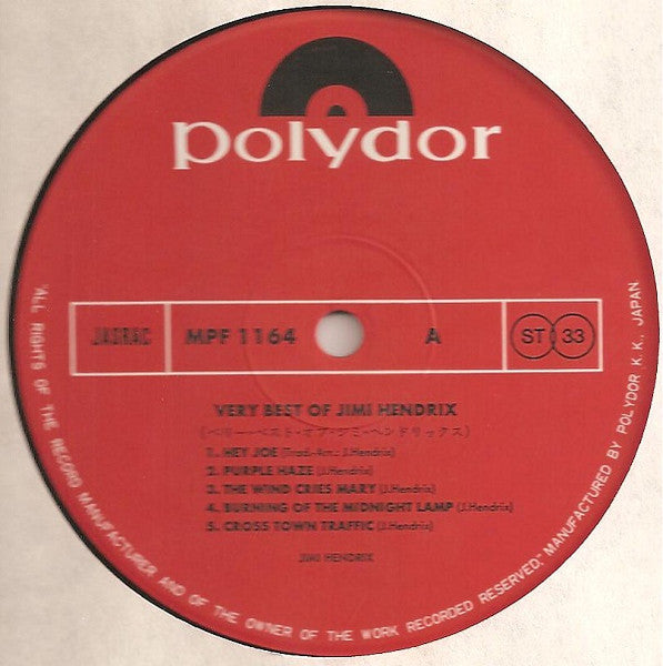 Very Best Of Jimi Hendrix