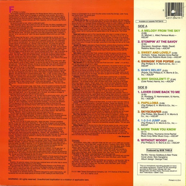 Master Release: A Melody From The Sky by Flip Phillips
