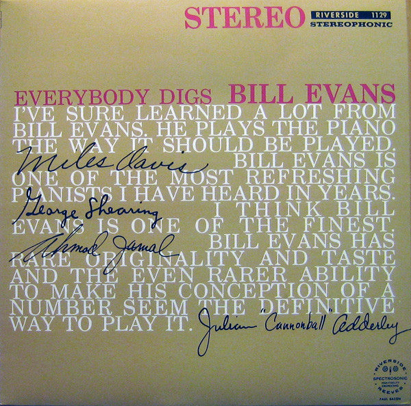 Release: Everybody Digs Bill Evans-Vinyl-US-1983-RLP-1129, OJC-068-1324258