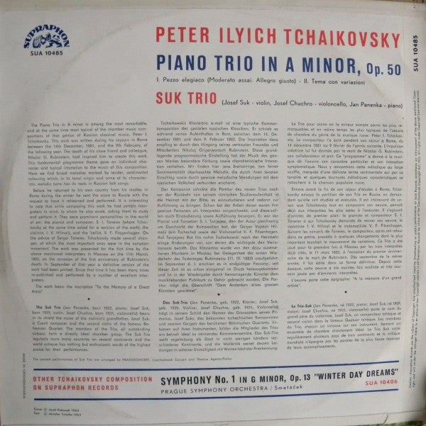 Master Release: Piano Trio In A Minor by Pyotr Ilyich Tchaikovsky