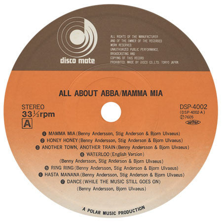 Master Release: All About ABBA / Mamma Mia by ABBA