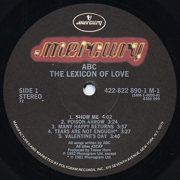 The Lexicon Of Love