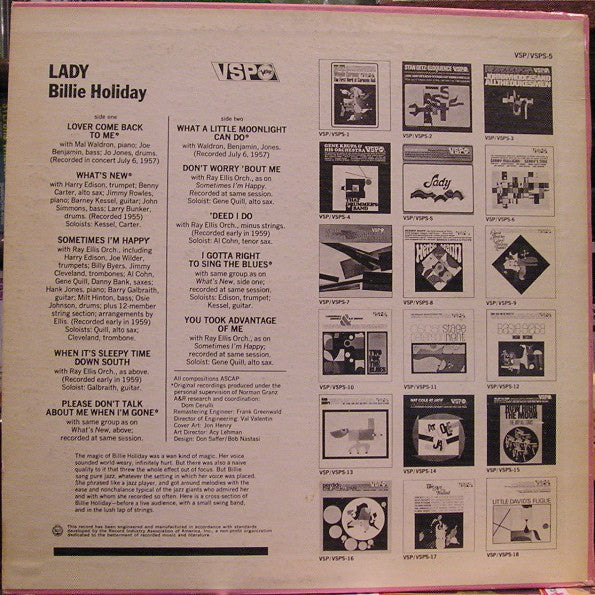 Release: Lady-Vinyl-US-1966-VSP-5, VSP-5-2586717