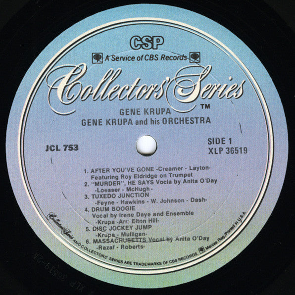 Master Release: Gene Krupa by Gene Krupa And His Orchestra