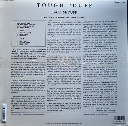 Release: Tough 'Duff-Vinyl-US-1988-OJC-324, P-7185-2103996