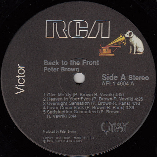 Master Release: Back To The Front by Peter Brown (2)
