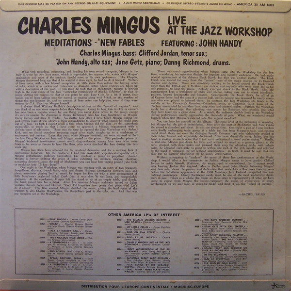 Release: Right Now: Live At The Jazz Workshop-Vinyl-France-None-30 AM 6063-2175258