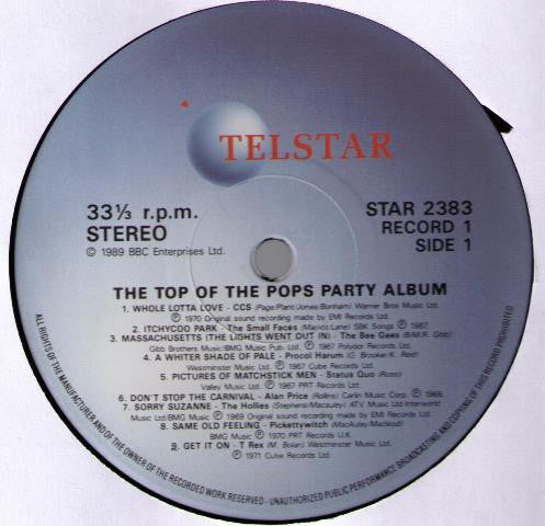 Master Release: The Top Of The Pops Party Album by Various