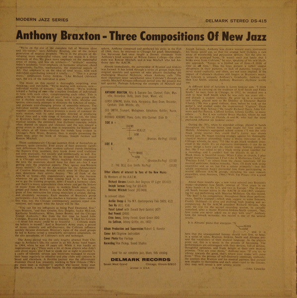 Release: 3 Compositions Of New Jazz-Vinyl-US-1968-DS-415-1134777