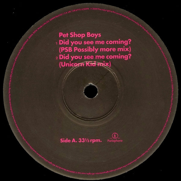 Release: Did You See Me Coming?-Vinyl-UK-2009-12R 6772, 5099996510513-1795341