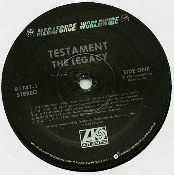 Release: The Legacy-Vinyl-US-1987-81741-1, 7 81741-1-1910498
