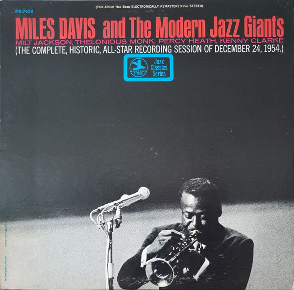 Miles Davis And The Modern Jazz Giants