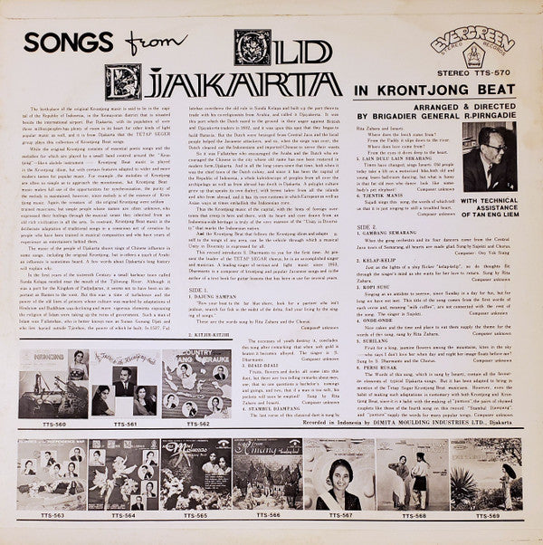 Master Release: Songs From Old Djakarta In Krontjong Beat by Rudi Pirngadi