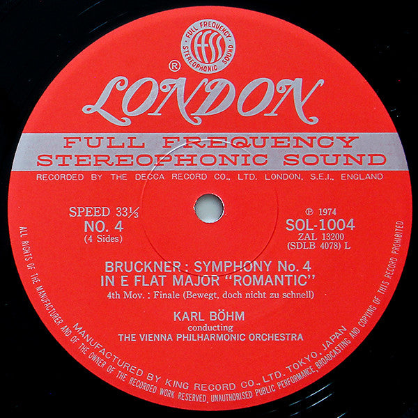 Symphony No. 4 In E Flat Major "Romantic"