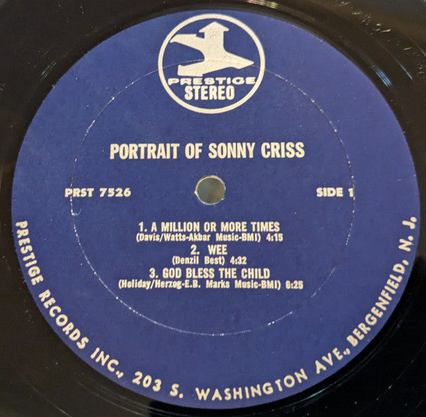 Portrait Of Sonny Criss