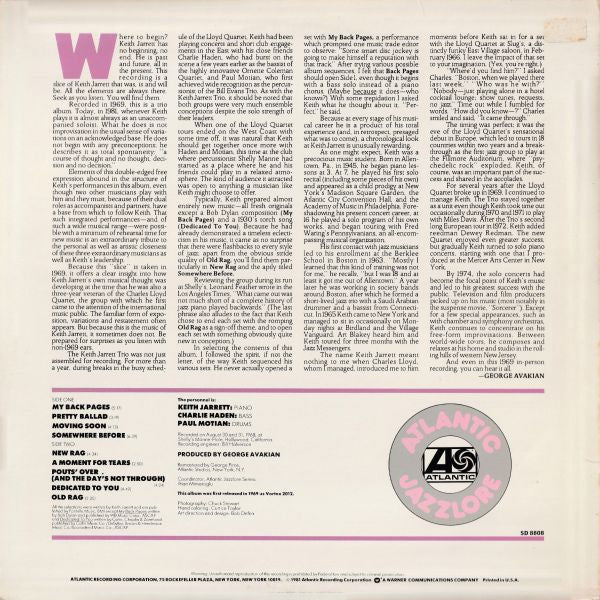 Release: Somewhere Before-Vinyl-US-1981-SD 8808-27990363