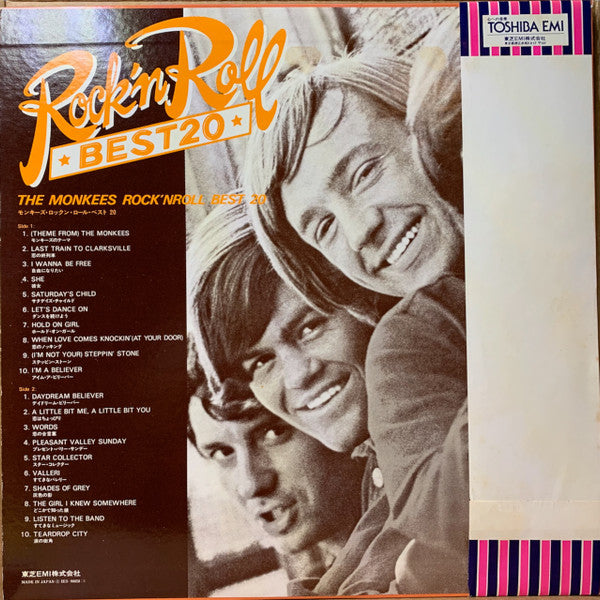 Release: The Monkees Rock'n Roll Best 20-Vinyl-Japan-1977-IES-90058-14583018