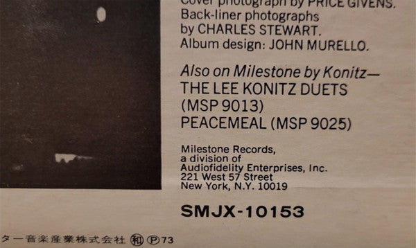 Release: Spirits-Vinyl-Japan-1972-SMJX-10153-17619451
