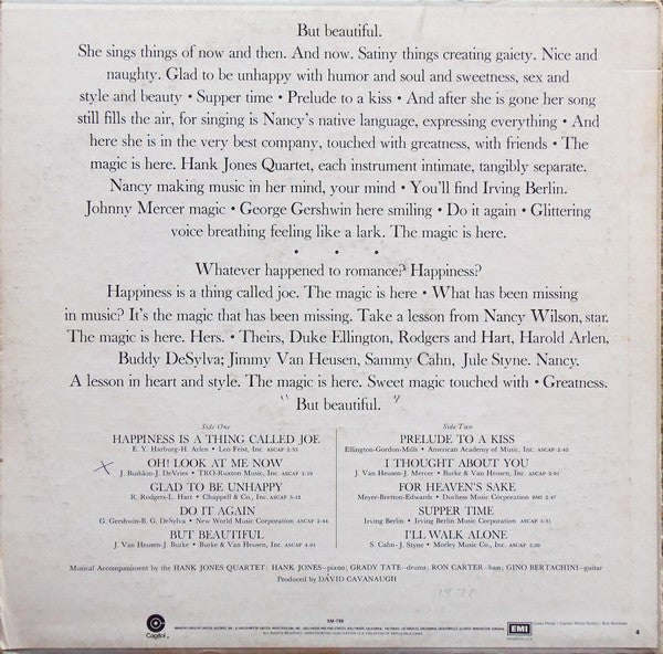 Release: But Beautiful-Vinyl-US-1975-SM-798-13770105