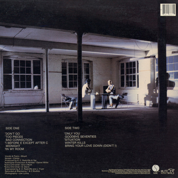 Release: Upstairs At Eric's-Vinyl-US-1982-1-23737, 9 23737-1-11178937