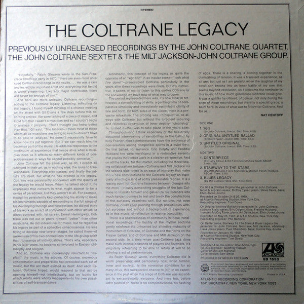 Release: The Coltrane Legacy-Vinyl-US-1970-SD 1553-30812313