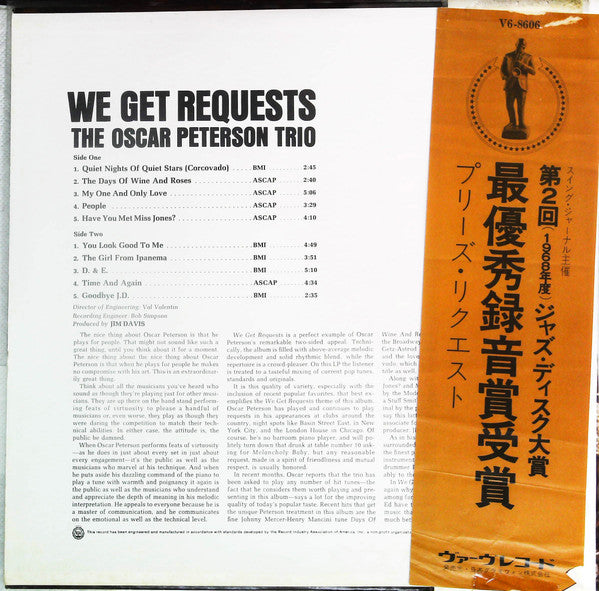 Release: We Get Requests-Vinyl-Japan-1968-V6-8606-19628275