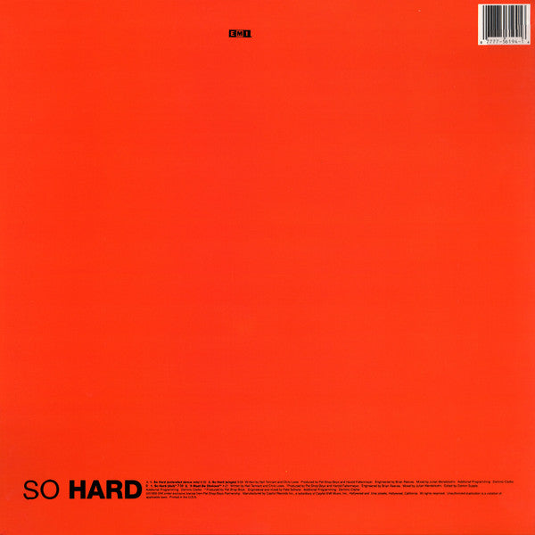 Master Release: So Hard by Pet Shop Boys