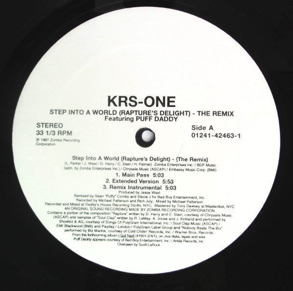 Release: Step Into A World (Rapture's Delight) (The Remix)-Vinyl-US-1997-01241-42463-1-18895153