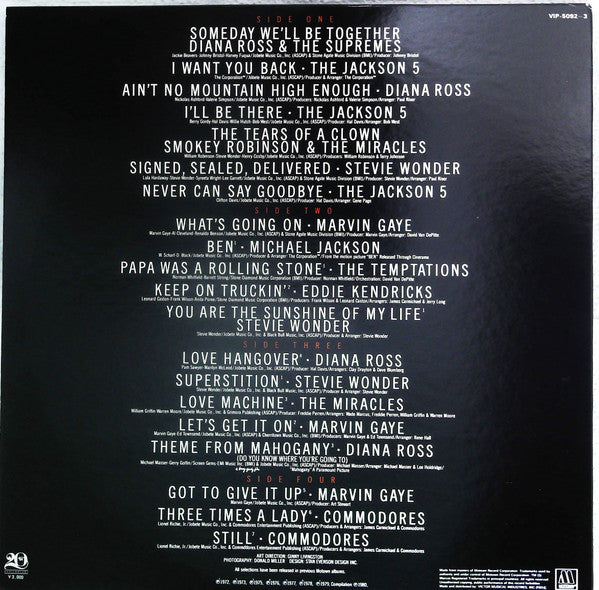 20/20 Twenty No.1 Hits From Twenty Years At Motown