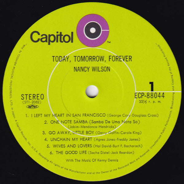 Master Release: Today, Tomorrow, Forever by Nancy Wilson