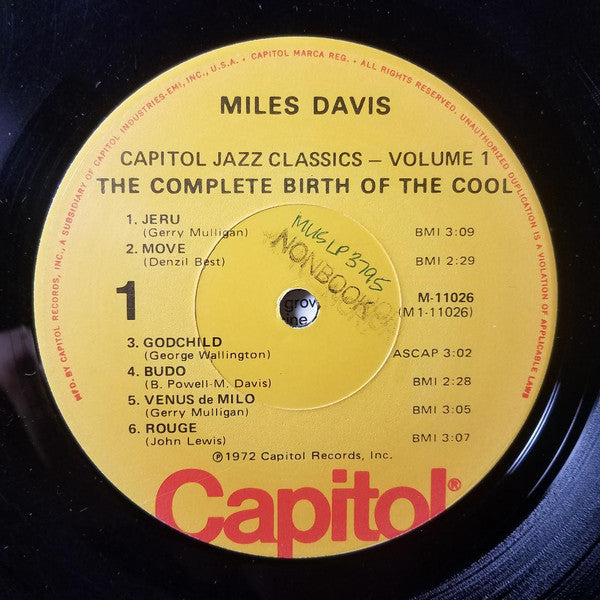 Capitol Jazz Classics Volume 1 The Complete Birth Of The Cool