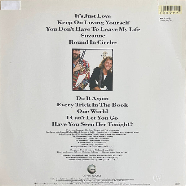 Release: Wetton / Manzanera-Vinyl-Europe-1987-924 147-1-34421794