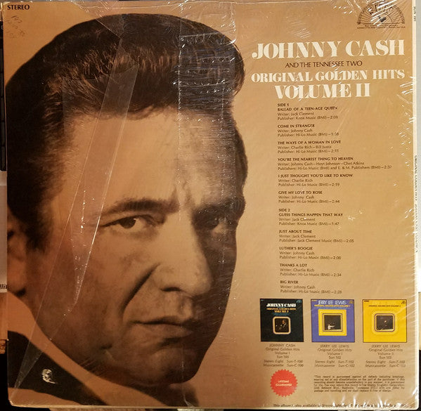 Master Release: Original Golden Hits Volume II by Johnny Cash & The Tennessee Two