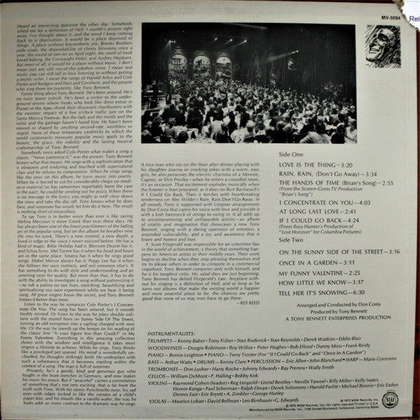 Release: Listen Easy-Vinyl-US-1973-MV 5094, MV 5094-11960539