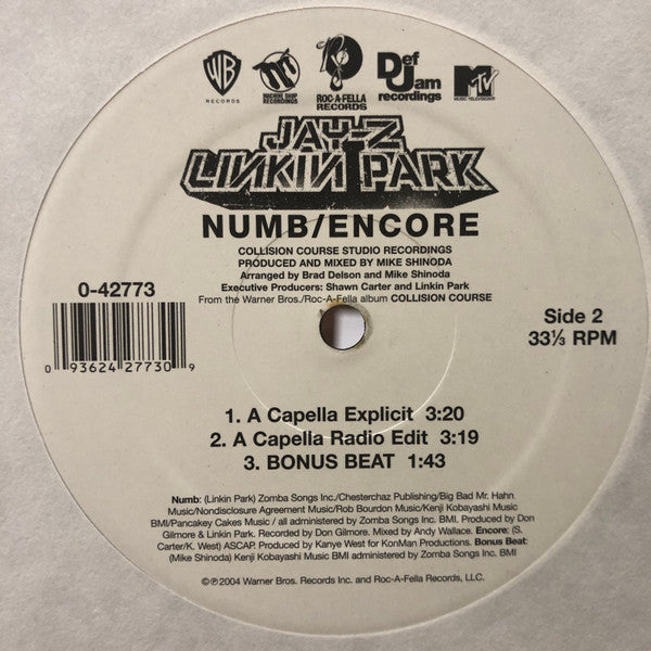 Release: Numb / Encore-Vinyl-US-None-0-42773, 0-42773-29453155