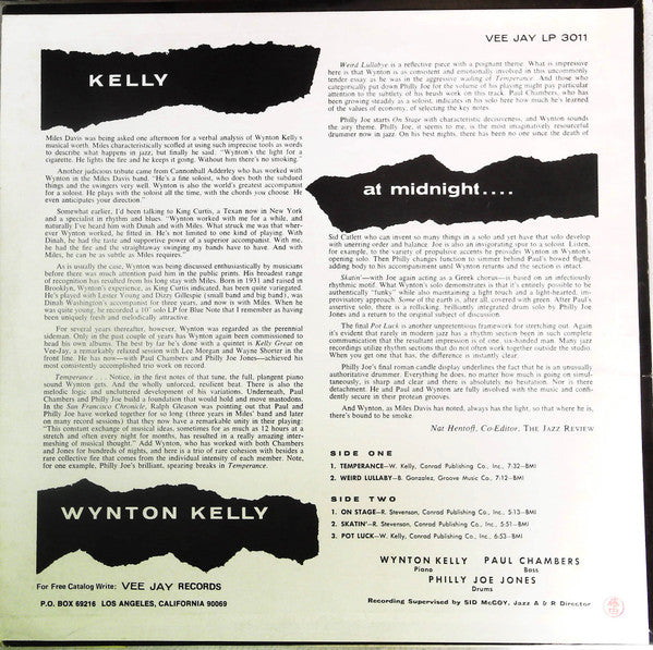 Release: Kelly At Midnite-Vinyl-US-None-LP 3011, VJLP-3011-19316734