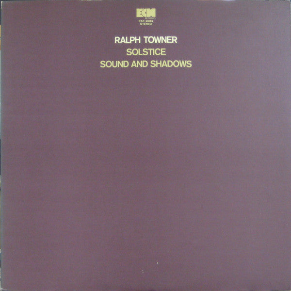 Release: Solstice / Sound And Shadows-Vinyl-Japan-1977-ECM 1095, PAP-9083-15093411