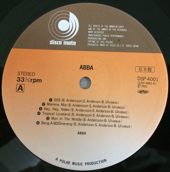 Release: ABBA-Vinyl-Japan-1976-DSP-4001-10878090