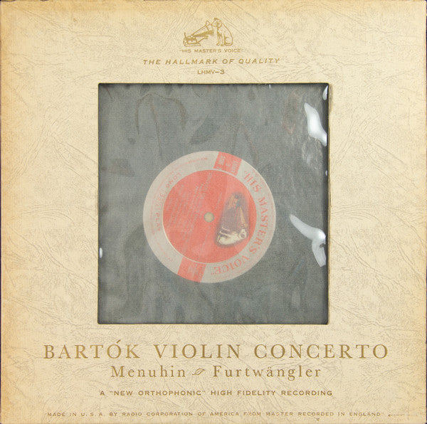 Release: Violin Concerto-Vinyl-US-1954-LHMV-3-11413020