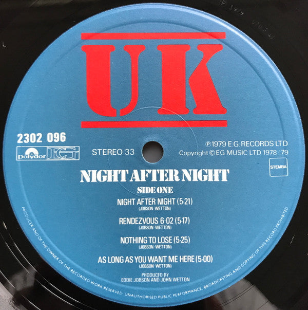 Release: Night After Night-Vinyl-Netherlands-1979-2302 096-10385603