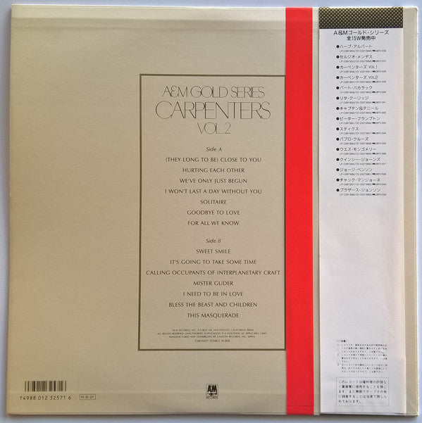 A&M Gold Series Carpenters Vol.2