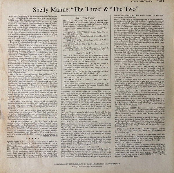 Release: "The Three" & "The Two"-Vinyl-Japan-None-3584, P-7621-11040170