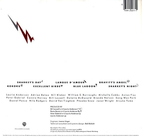 Master Release: Mister Heartbreak by Laurie Anderson