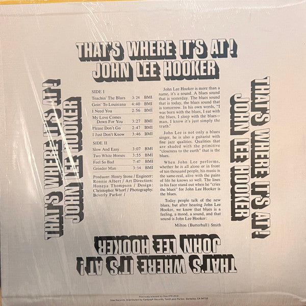 Master Release: That's Where It's At by John Lee Hooker