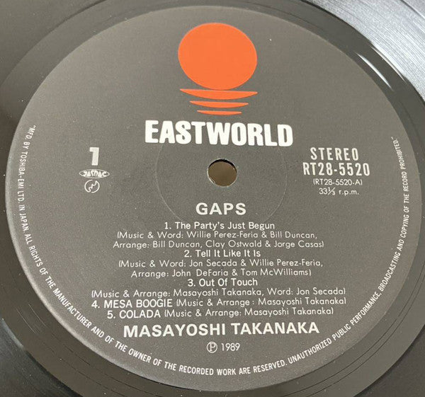 Release: Gaps!-Vinyl-Japan-1989-RT28-5520-28369027