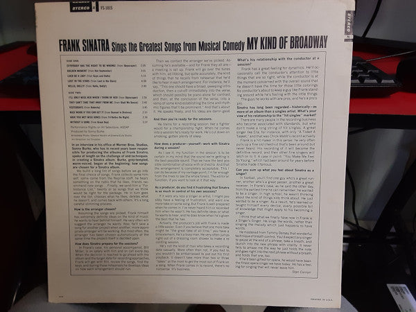 Release: My Kind Of Broadway-Vinyl-US-1965-FS 1015-16316793
