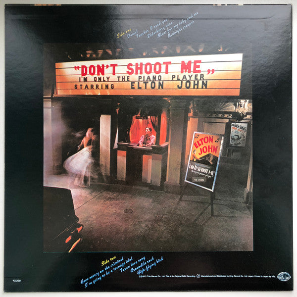 Release: Don't Shoot Me I'm Only The Piano Player-Vinyl-Japan-1981-K22P-206, K22P-206-11443518
