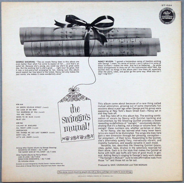 Release: The Swingin's Mutual!-Vinyl-US-1962-ST 1524, ST-1524-14635441