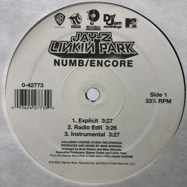 Release: Numb / Encore-Vinyl-US-None-0-42773, 0-42773-29453155