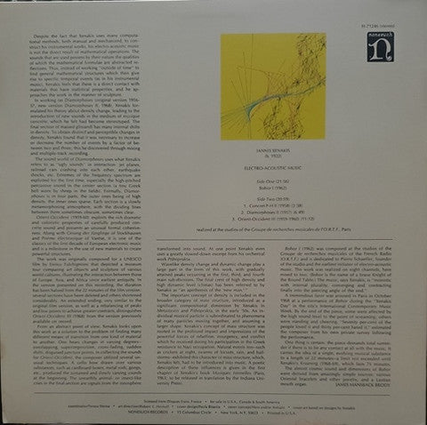 Release: Electro-Acoustic Music-Vinyl-US-None-H-71246-28073590